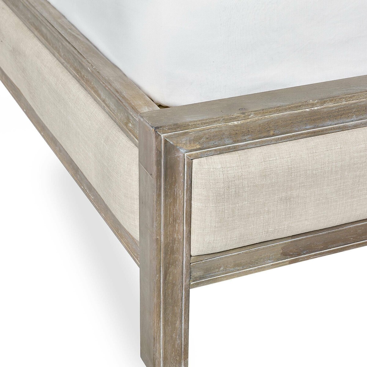 Sophie French Antique Linen & Limed Oak Bed ivory, SO'HOME