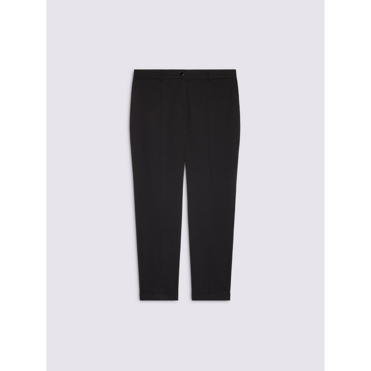 Pantalon New York en tissu stretch noir, FIORELLA RUBINO