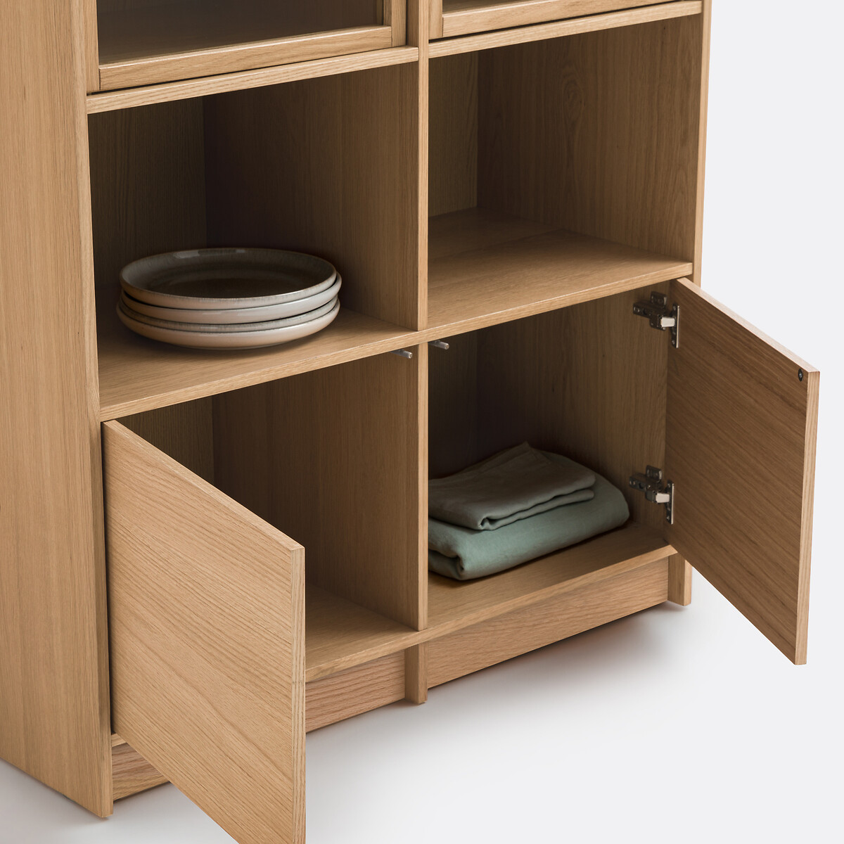 Senssia Modular Bookcase with 4 Doors/2 Compartments oak, LA REDOUTE INTERIEURS