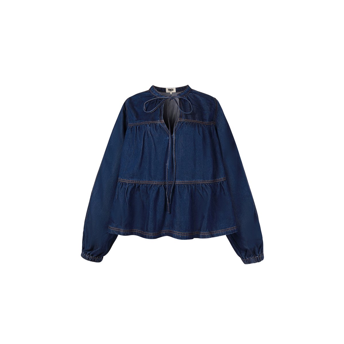 Blouse CIXOUS bleu jean, FRNCH