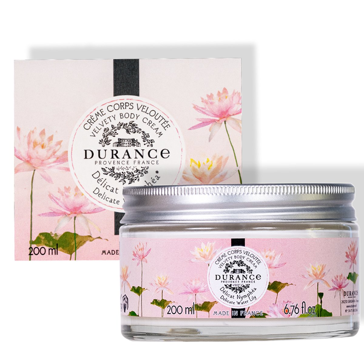 Crème corps veloutée DÉLICAT NYMPHÉA couleur unique, DURANCE