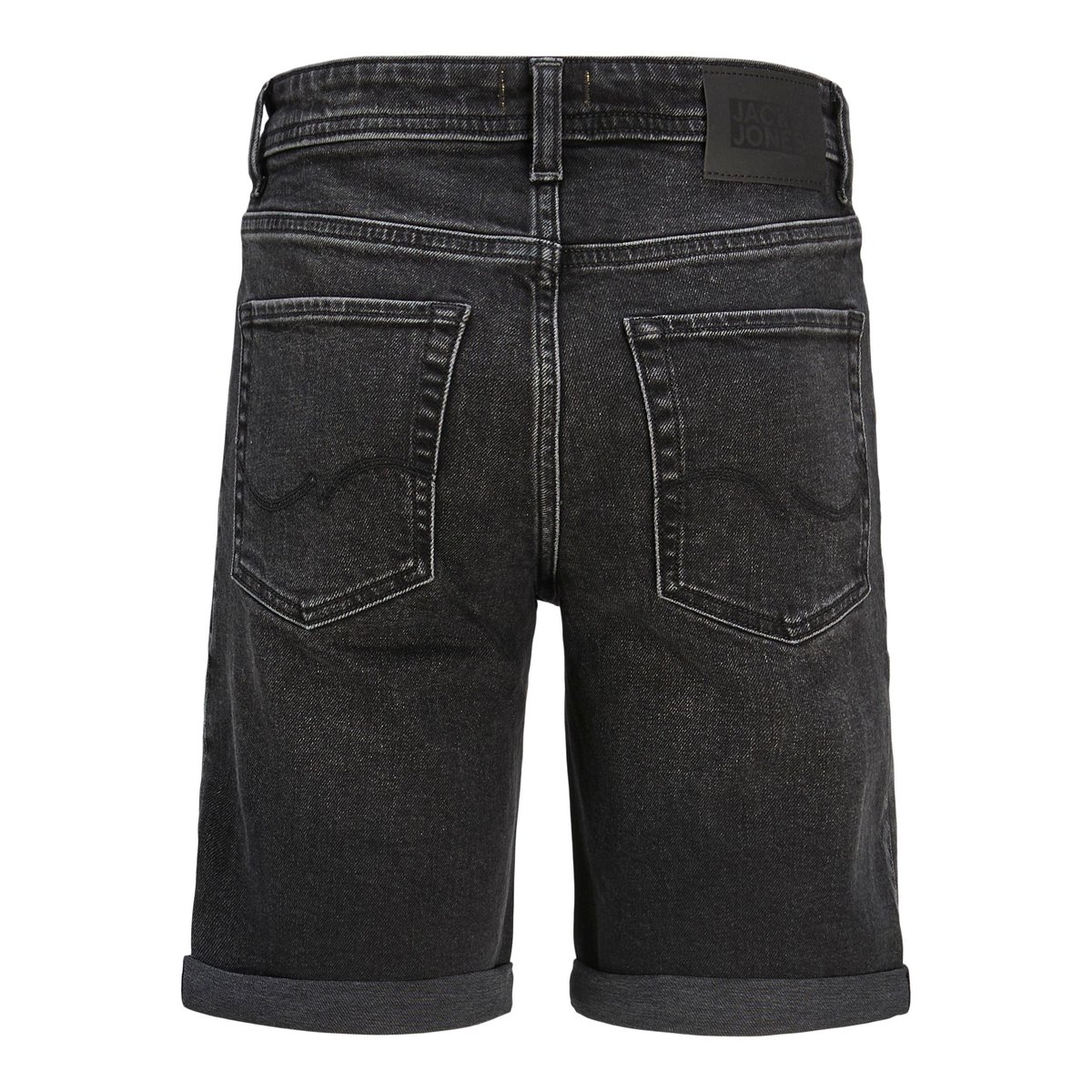 Short En Denim black denim 1, JACK & JONES JUNIOR