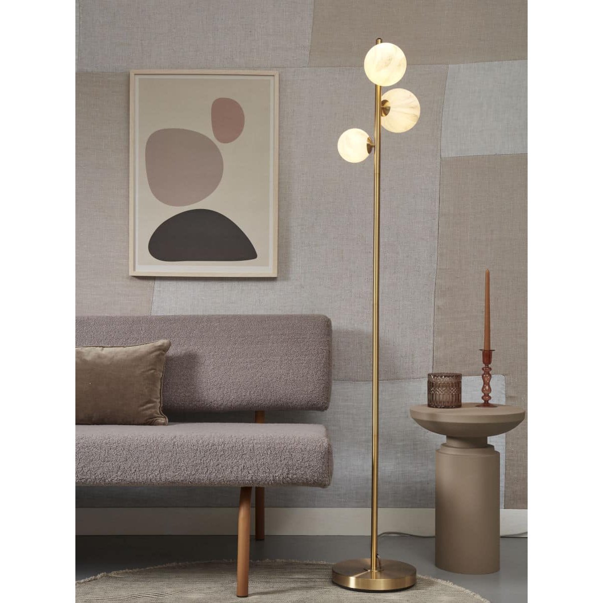 Lampadaire Verre CARRARA l'or, IT'S ABOUT ROMI