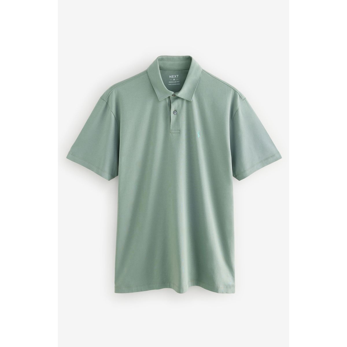 Polos en jersey à manches courtes, lot de 5 bleu marine/brun/gris/blanc/vert sauvage, NEXT