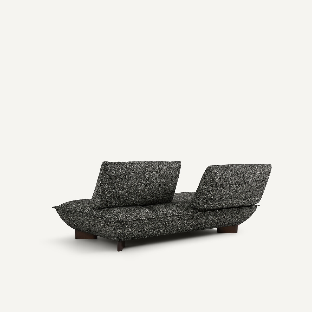 Banquette modulable, en bouclette, KAORI noir, AM.PM