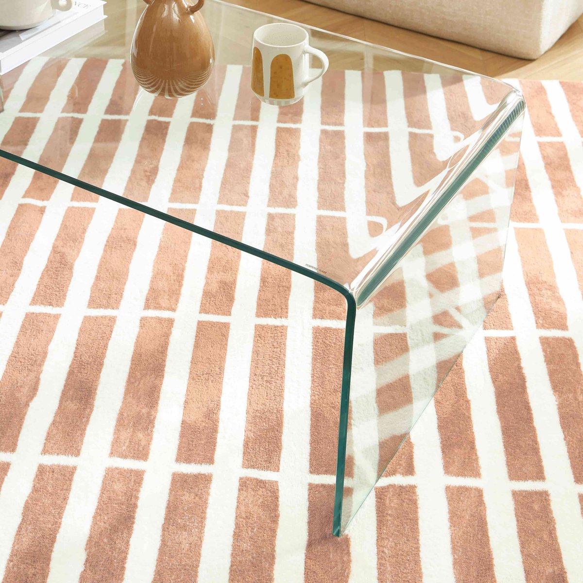 Table basse verre trempé GINZA transparent, SORELH