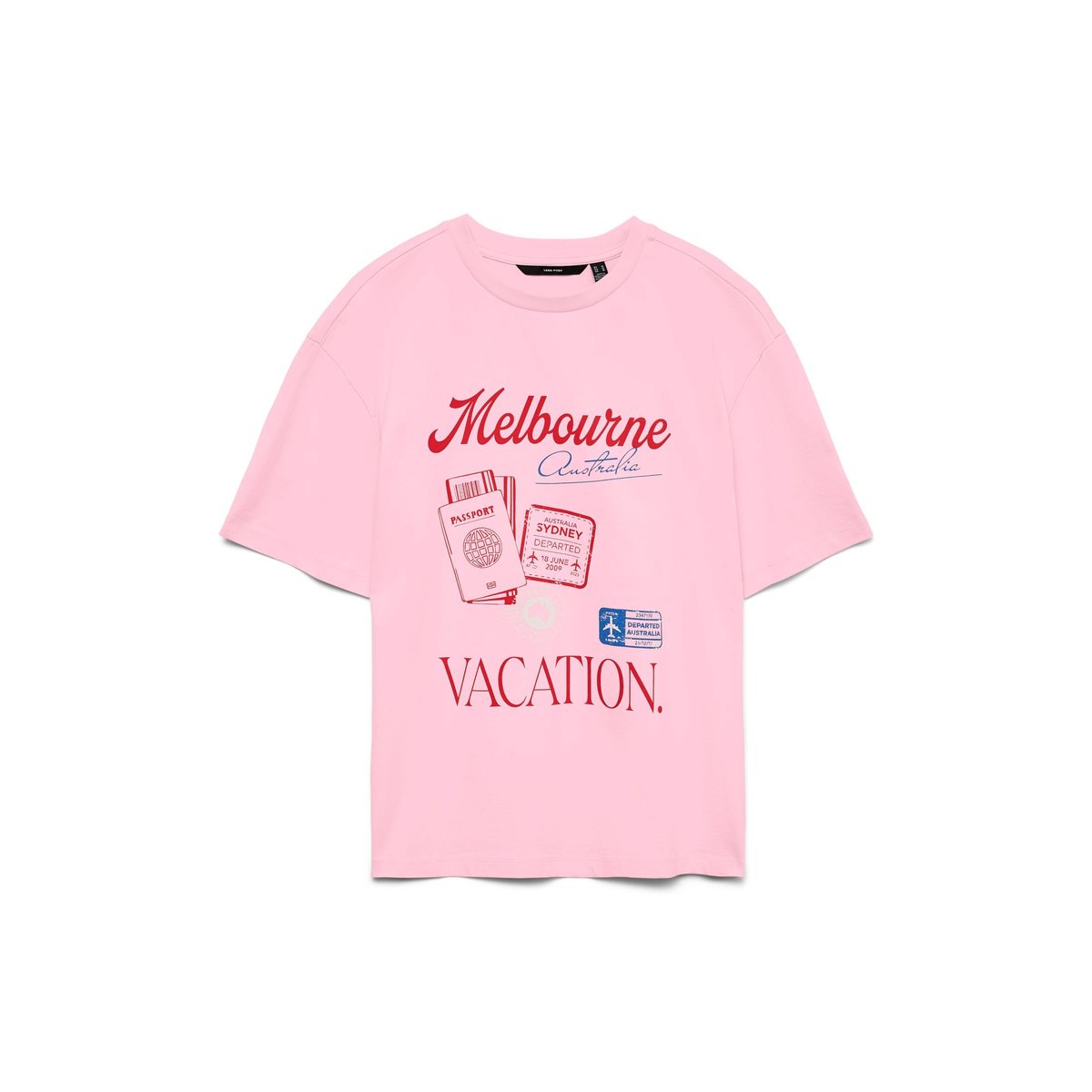 T-Shirt rose - pink-a-boo, VERO MODA