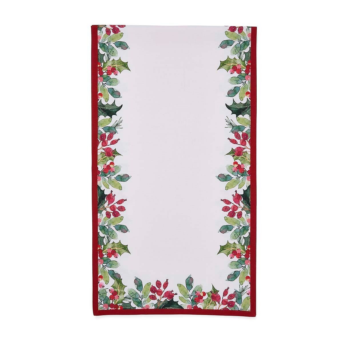 250cm Botanic Garden Christmas Holly & Berries Table Runner multi-coloured, PORTMEIRION