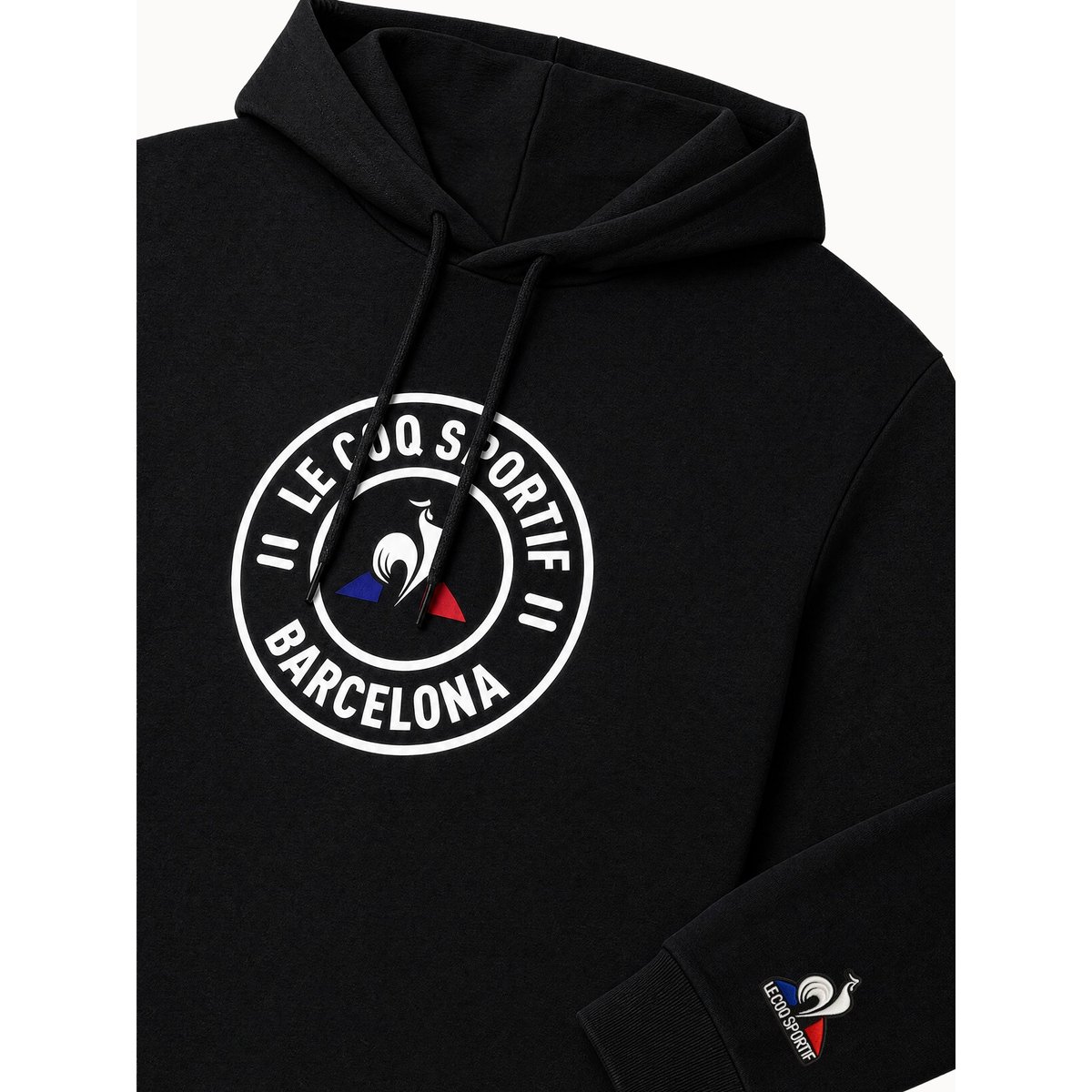 Sweat à capuche Unisexe City noir, LE COQ SPORTIF