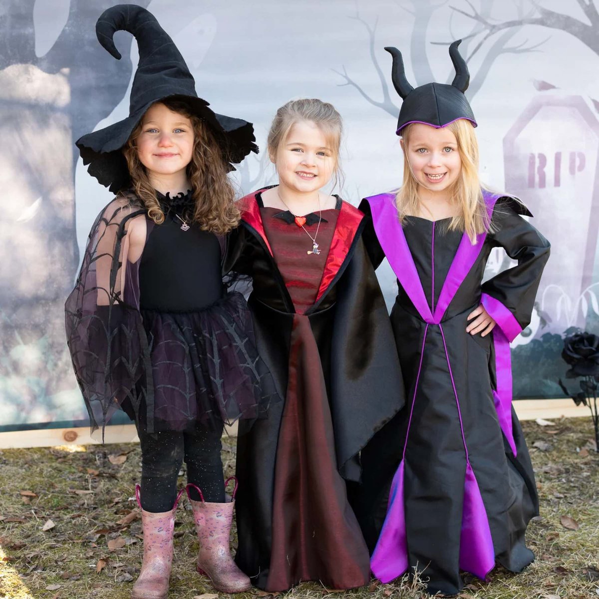 Déguisement enfant robe de Princesse Vampire Royal noir, GREAT PRETENDERS