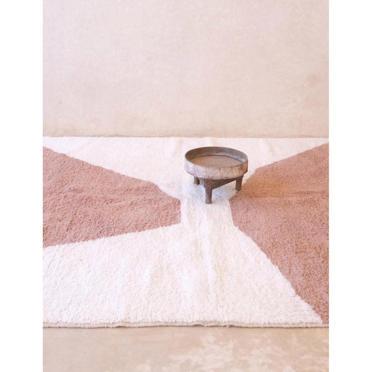 Tapis berbère élégant et contemporain en laine 255 x 351 cm brun naturel, AFK LIVING