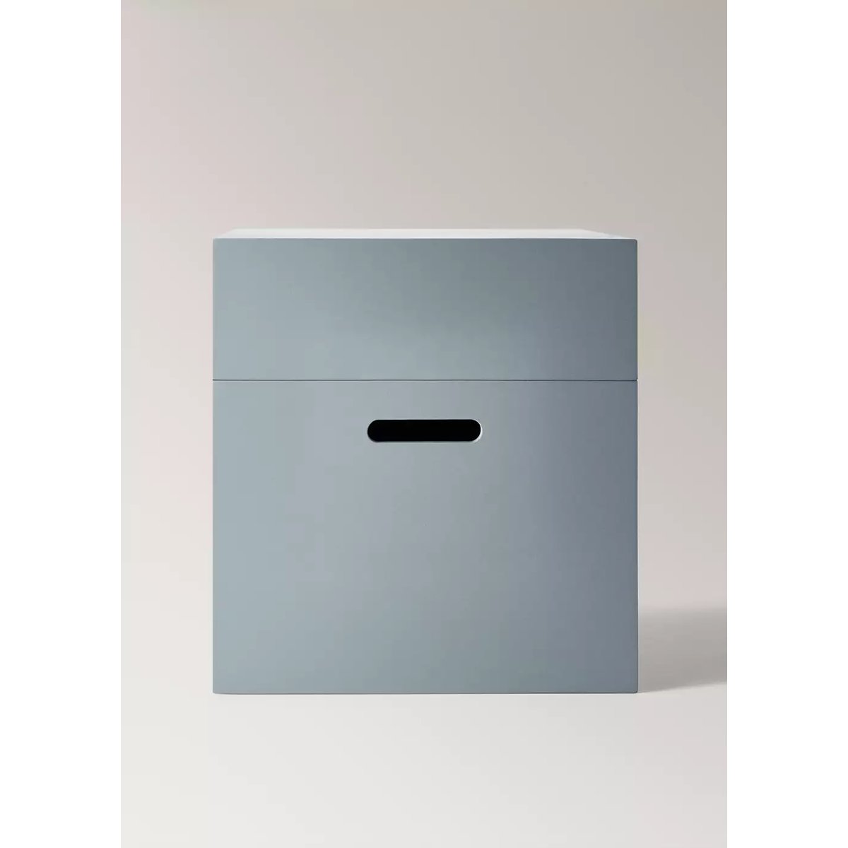 Boîte en bois à fente rectangulaire bleu, MANGO HOME