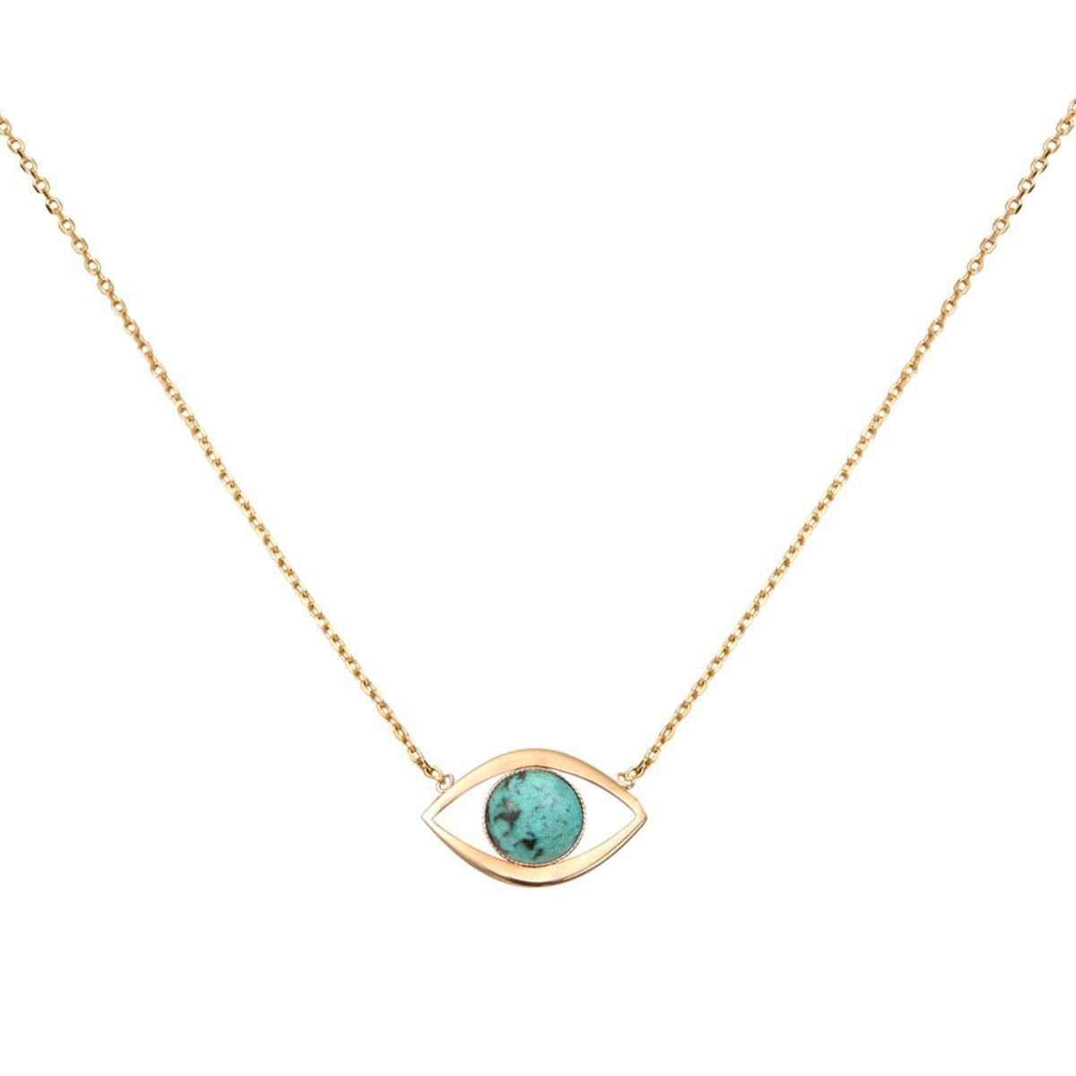 Collier pm eros jaspe africain bleu, CAROLINE NAJMAN