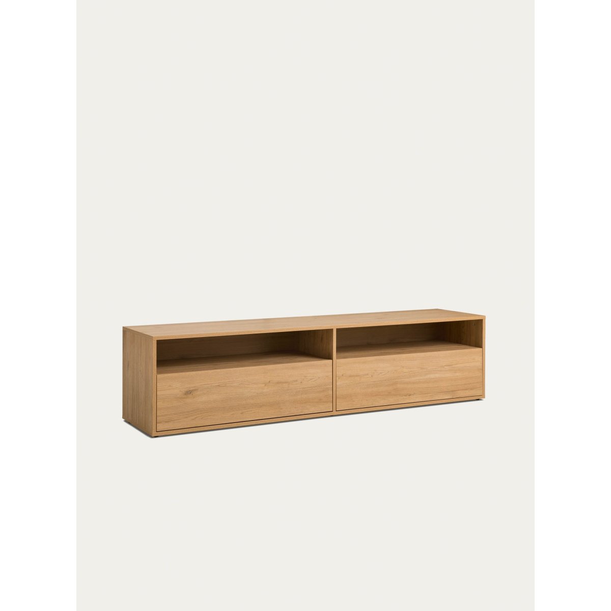 Meuble TV Mélamine - HEGAS beige clair, KENAY