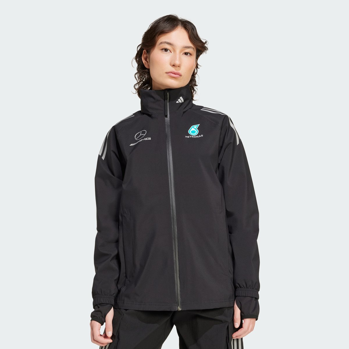 Veste De Pluie De Mécanicien Mercedes - Amg Petronas Formula One Team Veste De Pluie De Mécanicien Mercedes - Amg Petronas Formula One Team black / reflective silver, adidas Performance