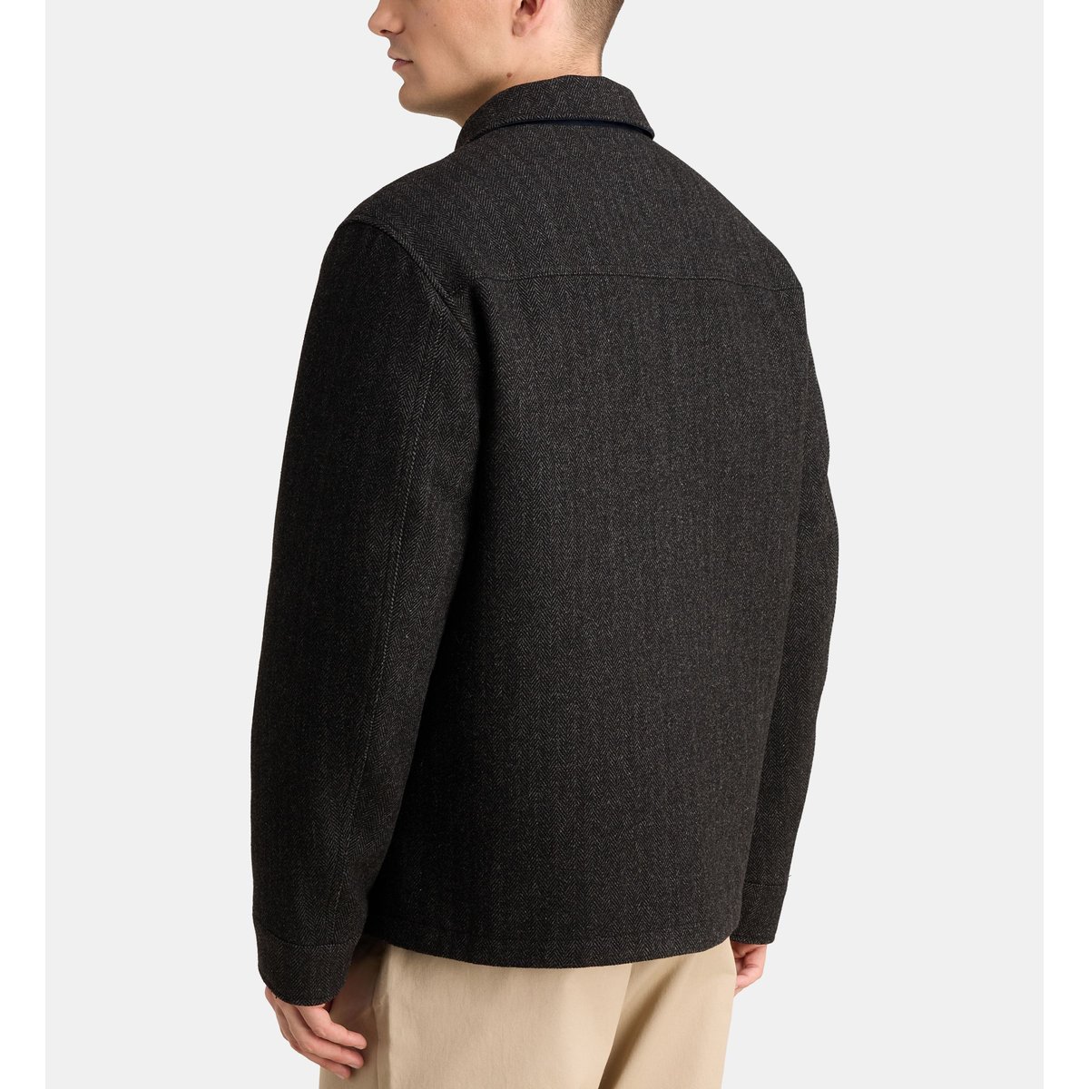 Blouson droit tunt réversible gris anthracite foncé, GALERIES LAFAYETTE