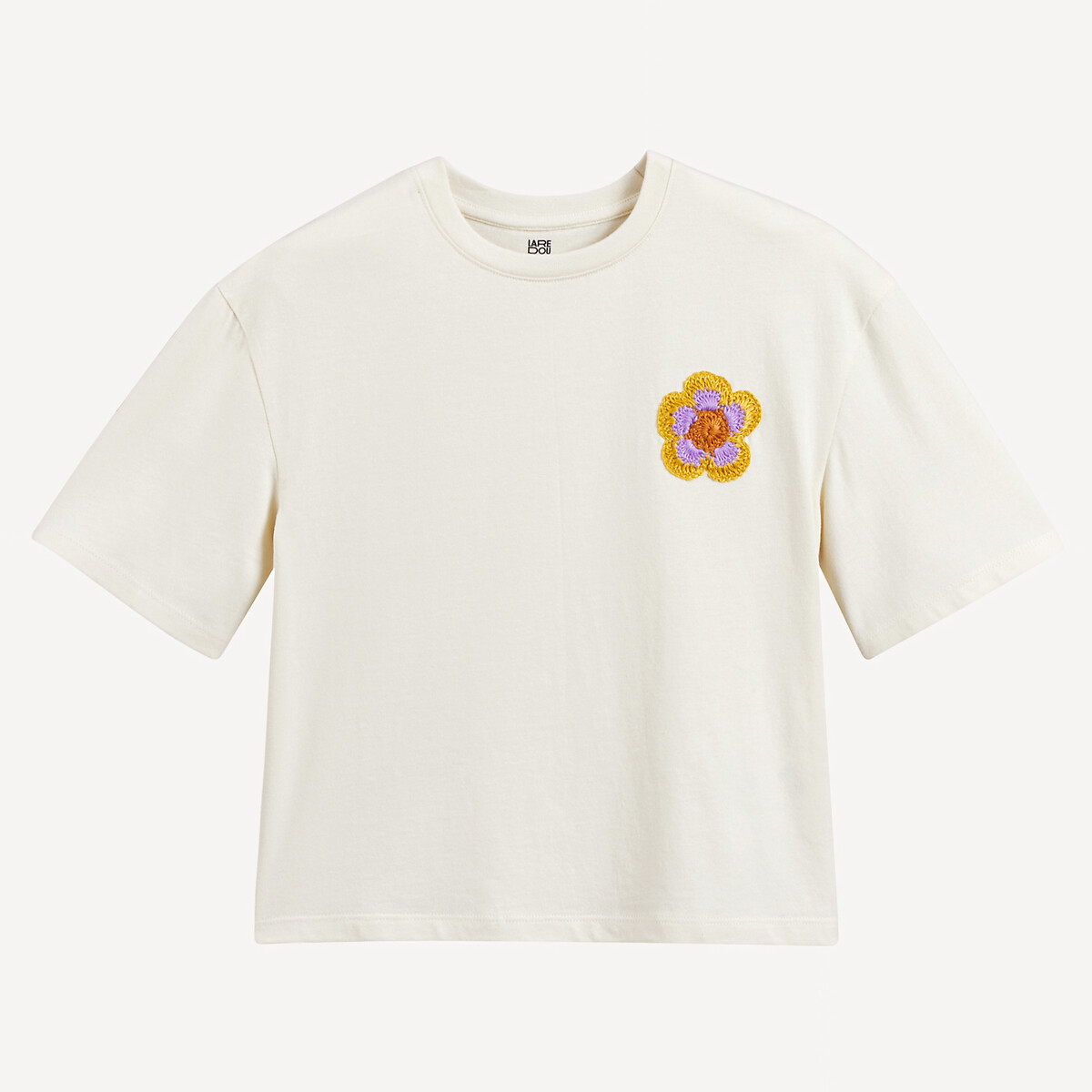 Short Sleeve T-Shirt ecru , LA REDOUTE COLLECTIONS