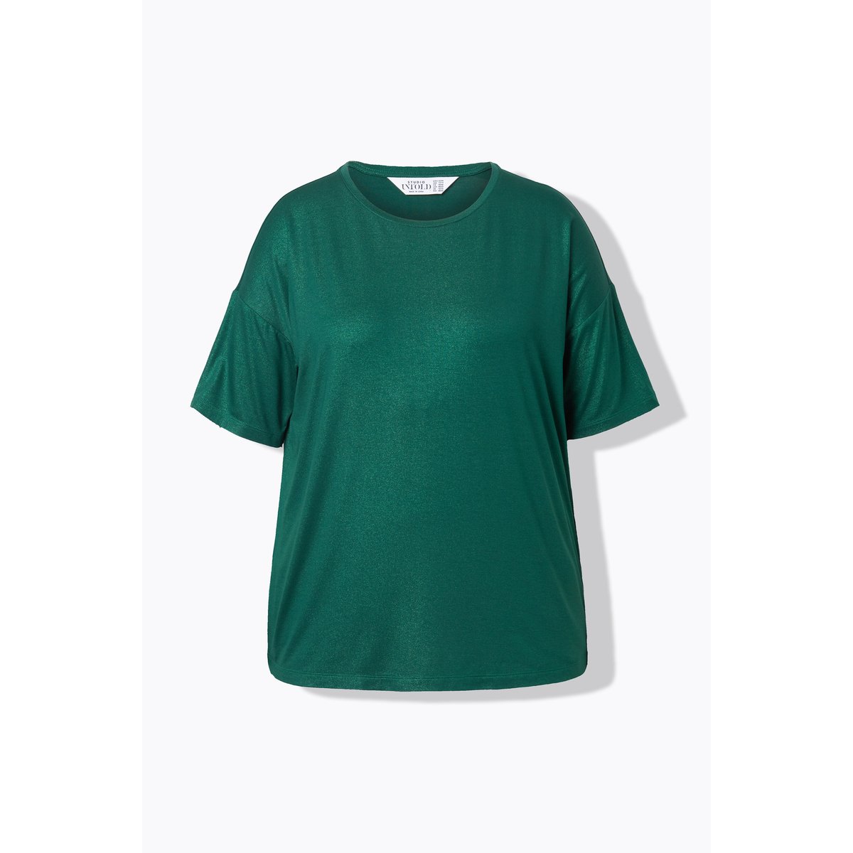 T-shirt oversize, revêtement brillant vert foncé, STUDIO UNTOLD