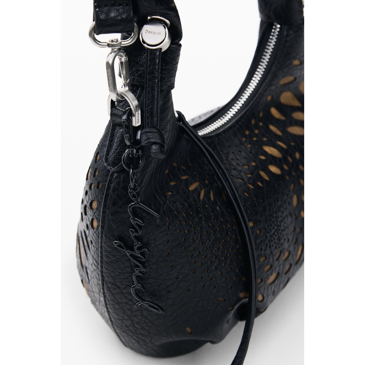Petit sac perforé noir, DESIGUAL