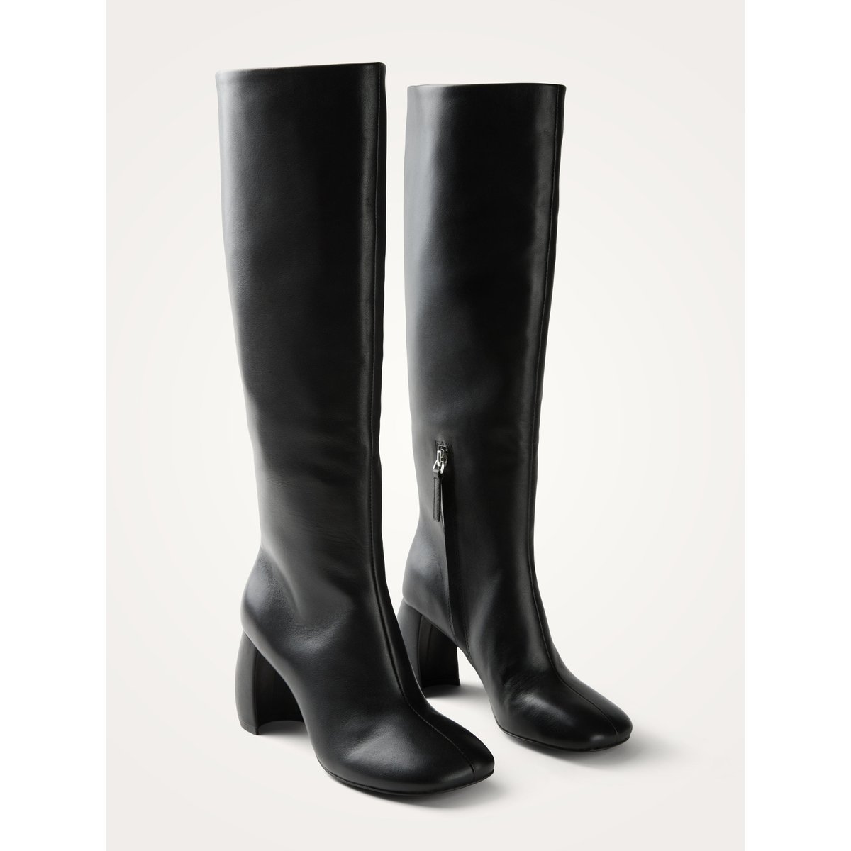Bottes à talon demi lune LUNA High noir, VANESSA WU