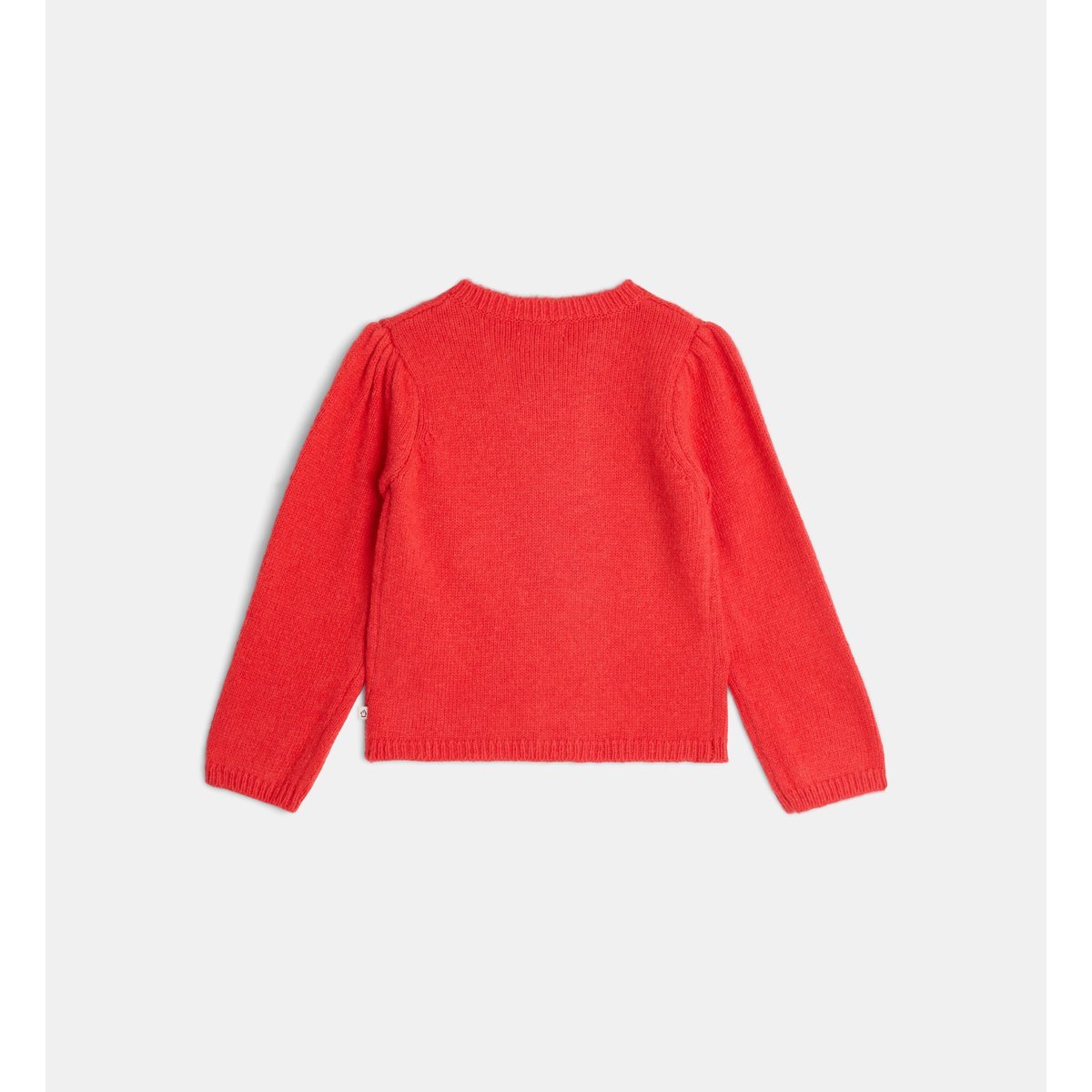 Gilet droit tamimo à broderies en coton mélangé rouge, CADET ROUSSELLE