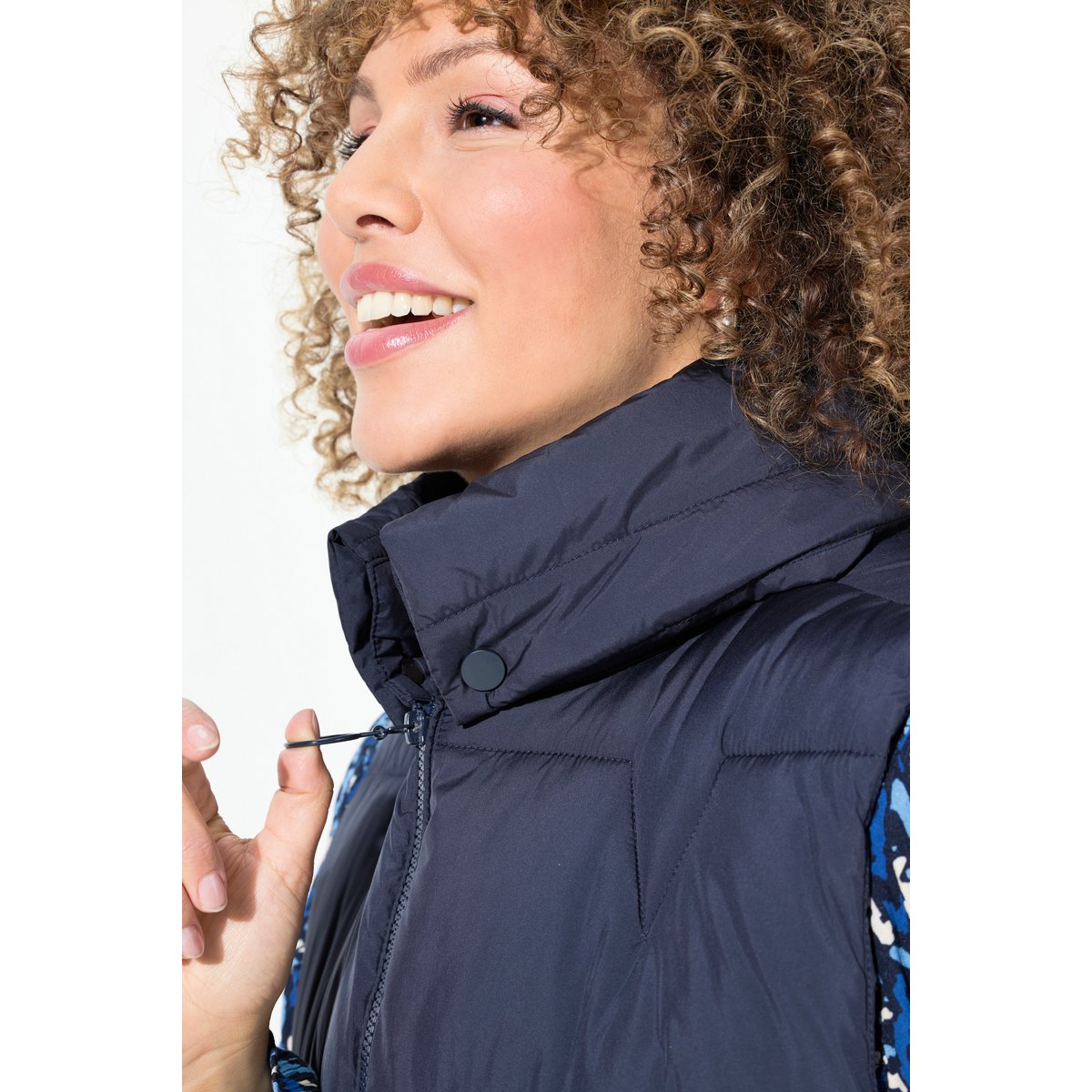 Gilet matelassé sans manches marine, ULLA POPKEN