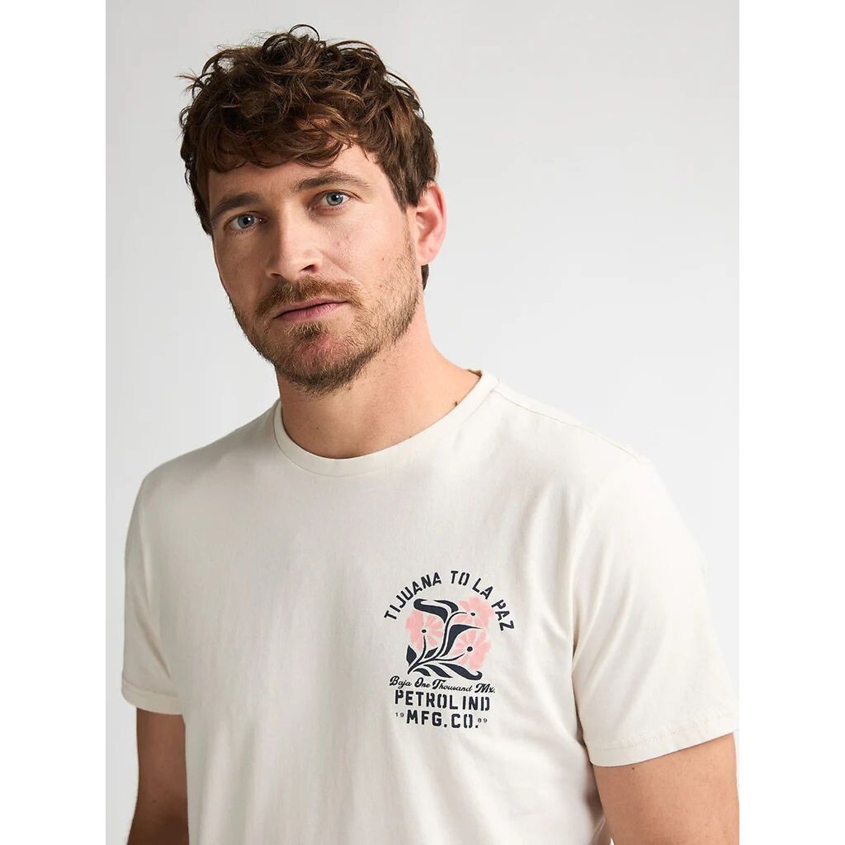 Short Sleeve T-Shirt cream, PETROL INDUSTRIES