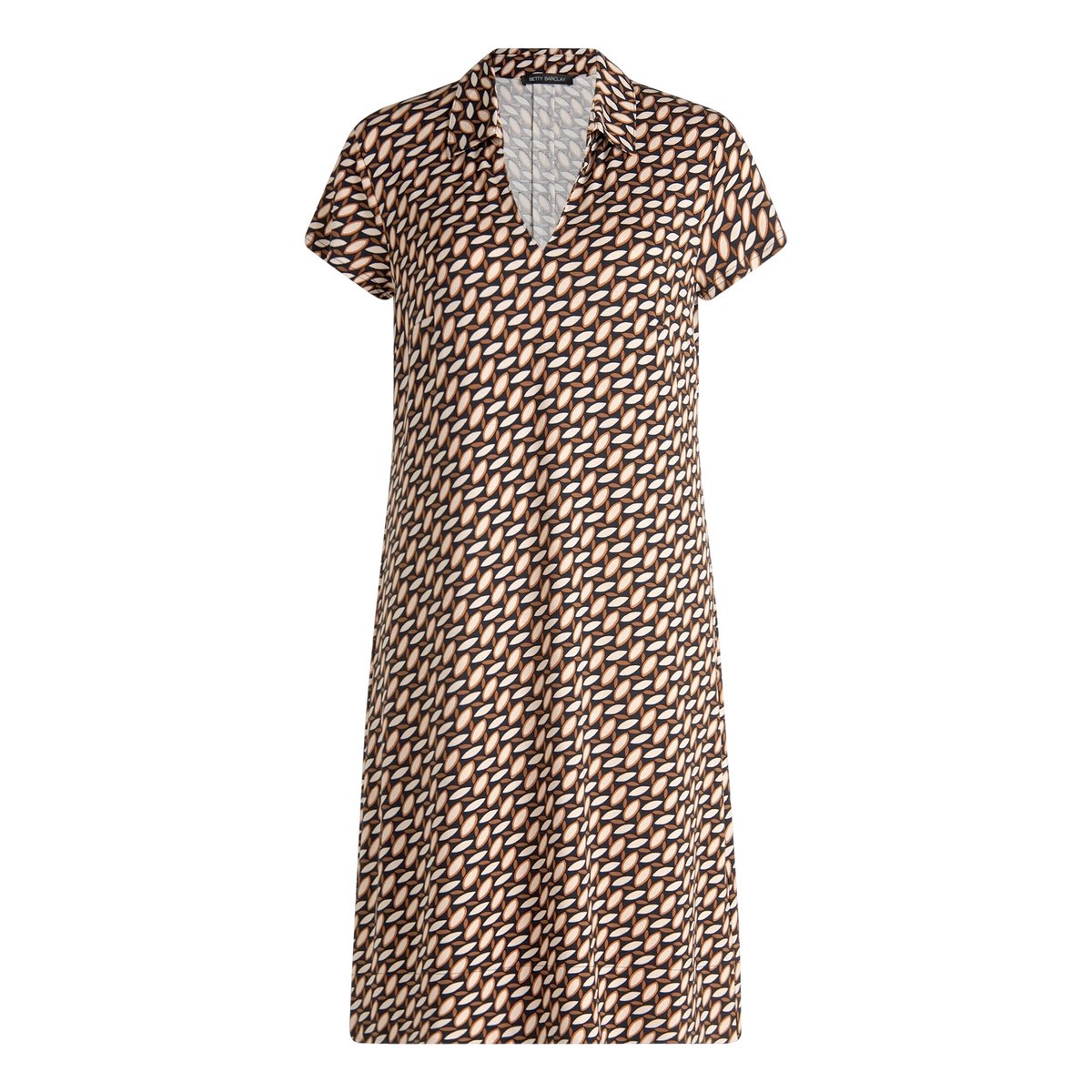 Robe d'été manches courtes dark blue/brown, BETTY BARCLAY