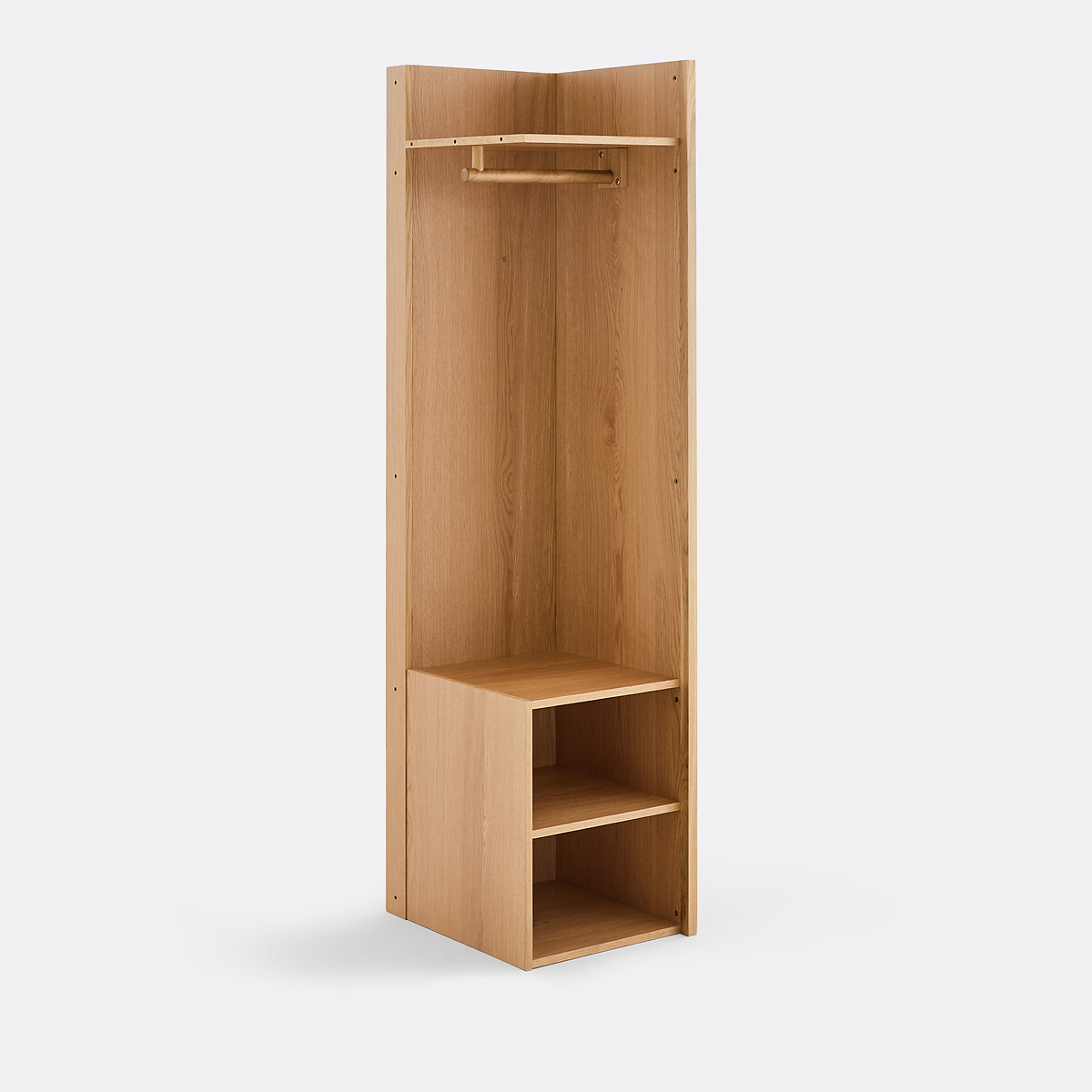Vestiaire d'entrée réversible avec miroir, Senssia plaqué chêne, LA REDOUTE INTERIEURS