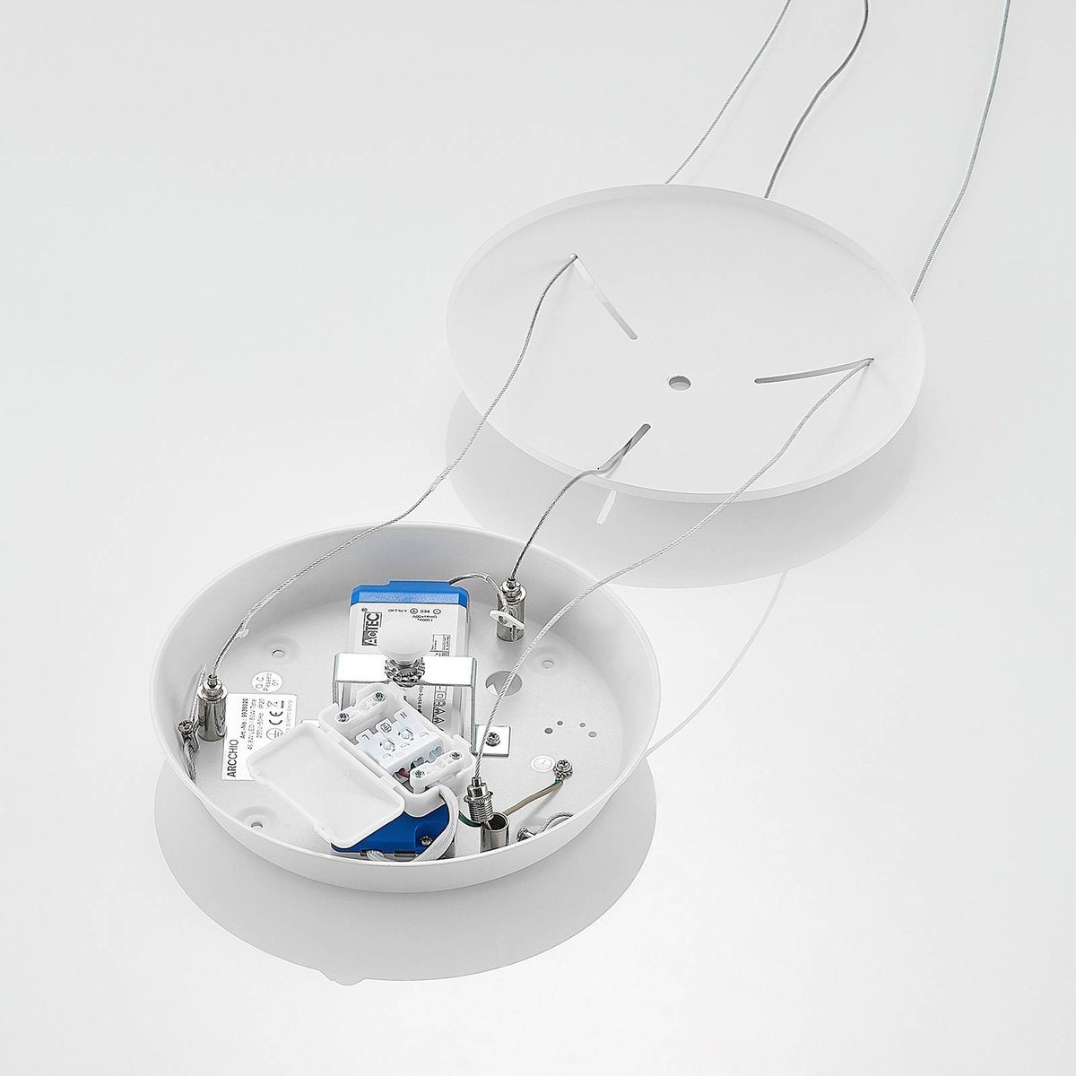 Suspension en métal moderneLED, Vivy blanc, ARCCHIO
