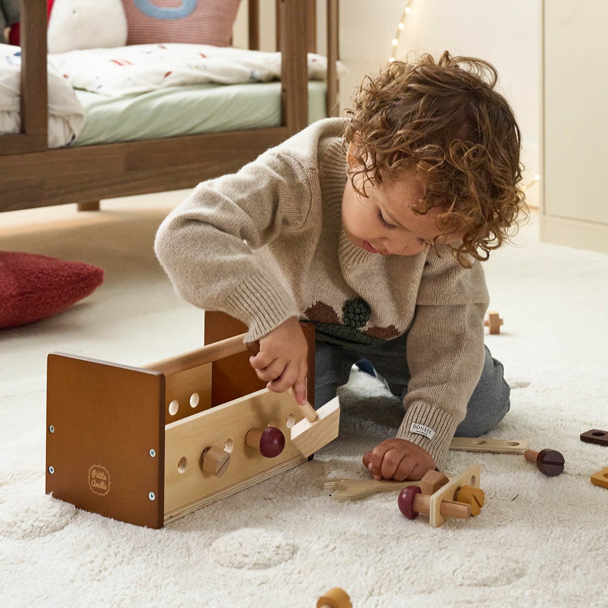 Boîte à outils NOYER noyer foncé, PETITE AMELIE