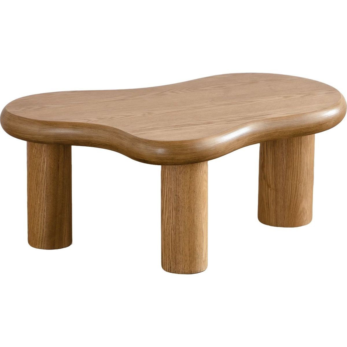 Lot de 2 tables basses organiques gigognes - WAVE bois, HOMIFAB