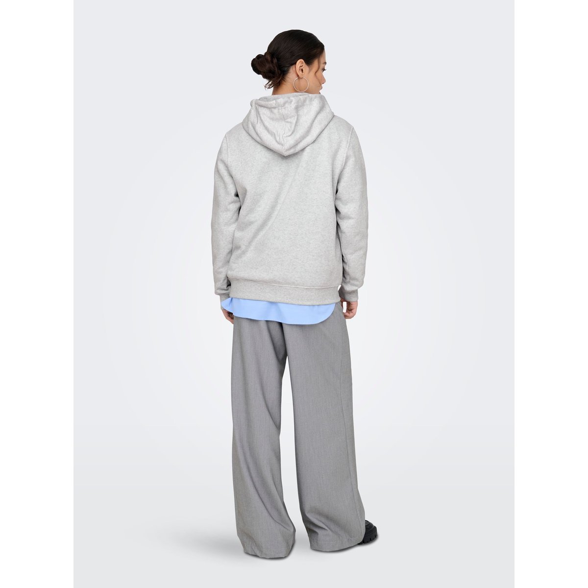 Sweat À Capuche grise - light grey melange, ONLY