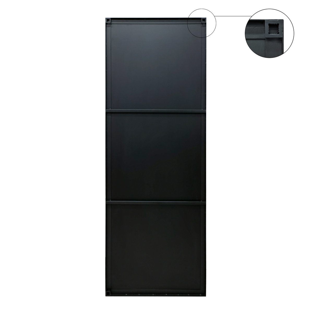 Miroir rectangulaire, DESIGN XL noir, INSPIRE