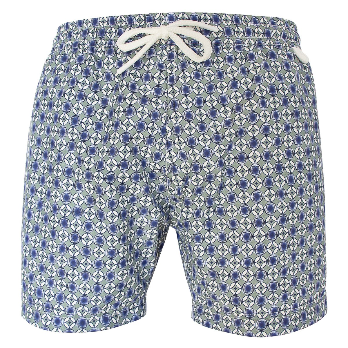 Short de bain MONTAUK 462 Sixties spiral gris, LES LOULOUS DE LA PLAGE