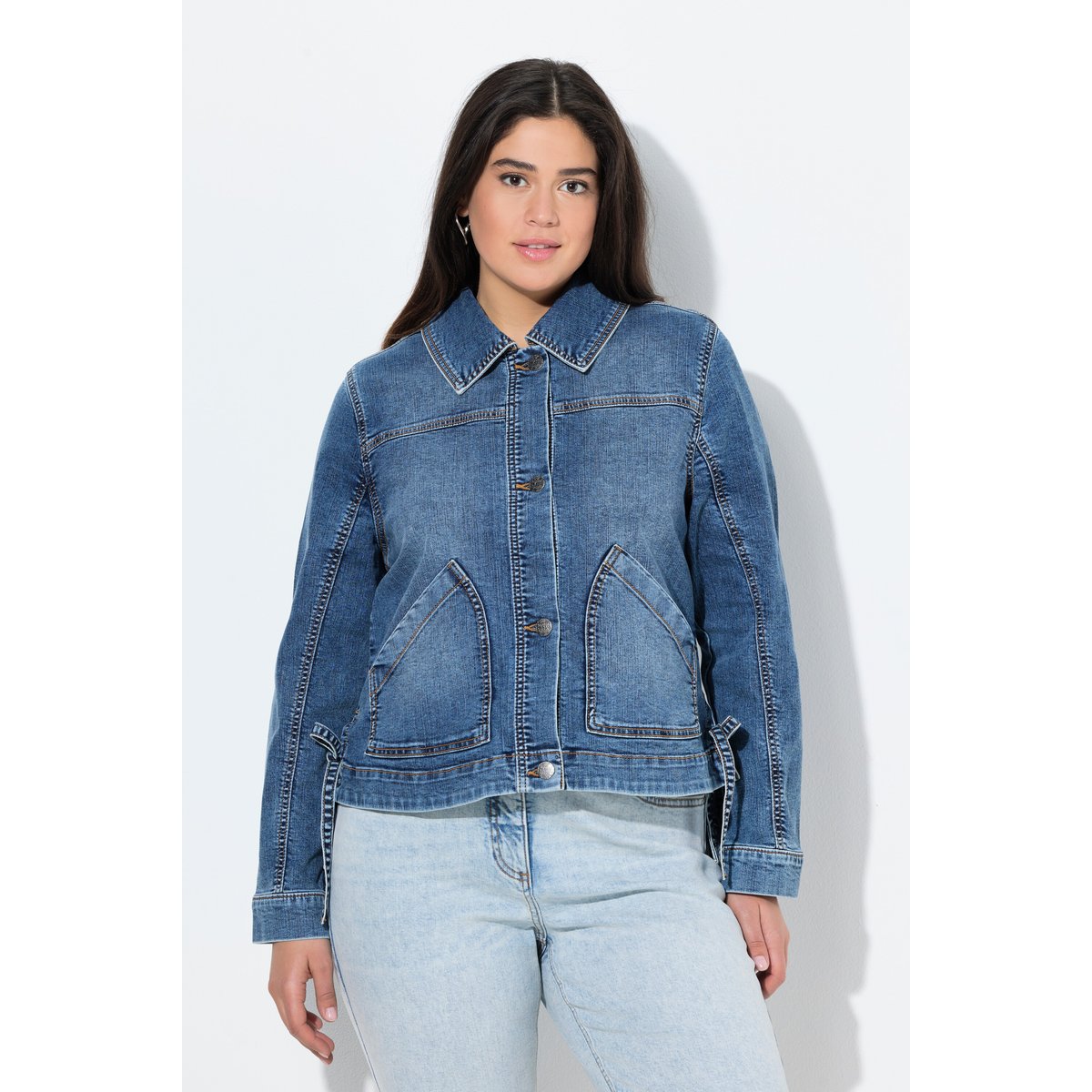 Veste en jean oversize bleu jean, ULLA POPKEN