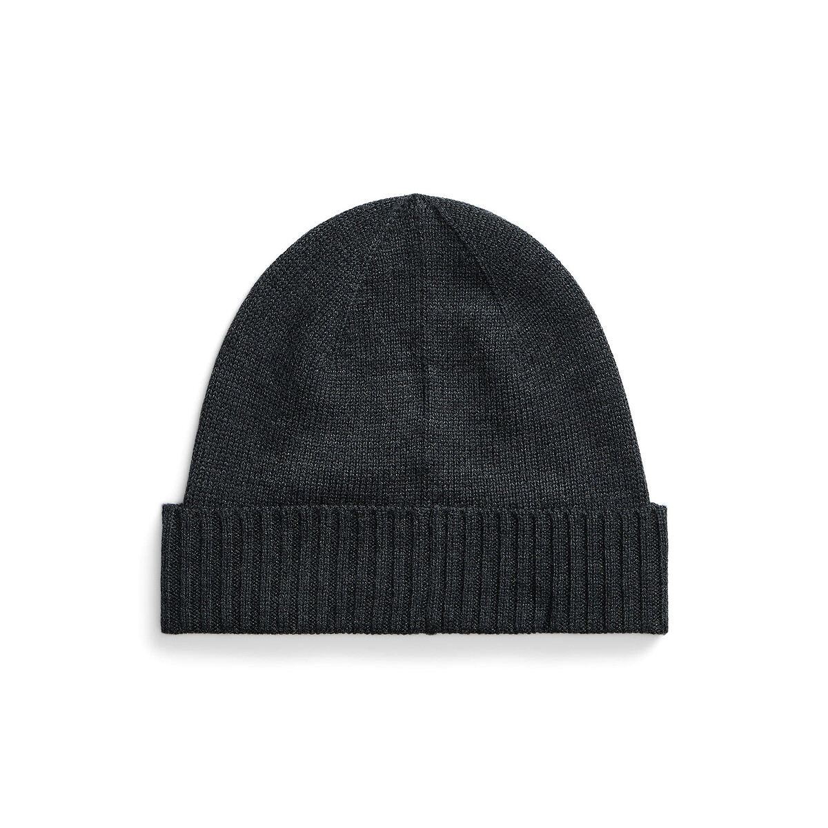 Bonnet poney distinctif en laine gris foncé, POLO RALPH LAUREN