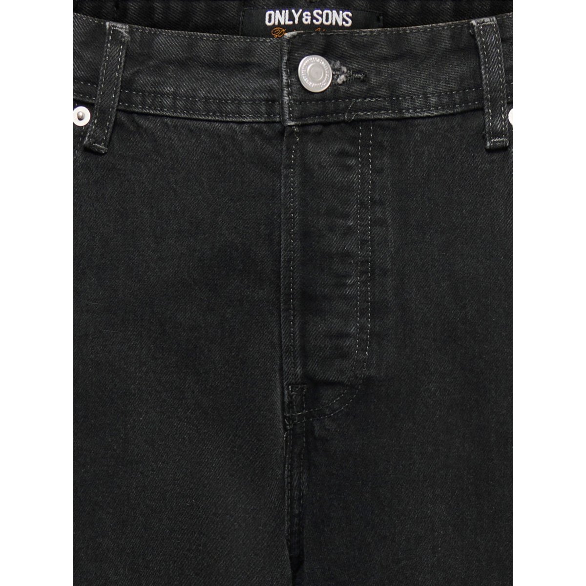Jean À Coupe Ample noire - washed black 1, ONLY & SONS