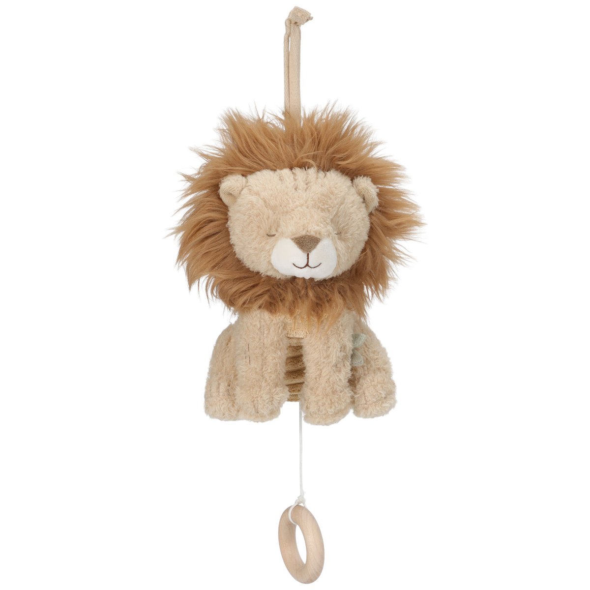Peluche musicale à suspendre beige, marron, LITTLE DUTCH