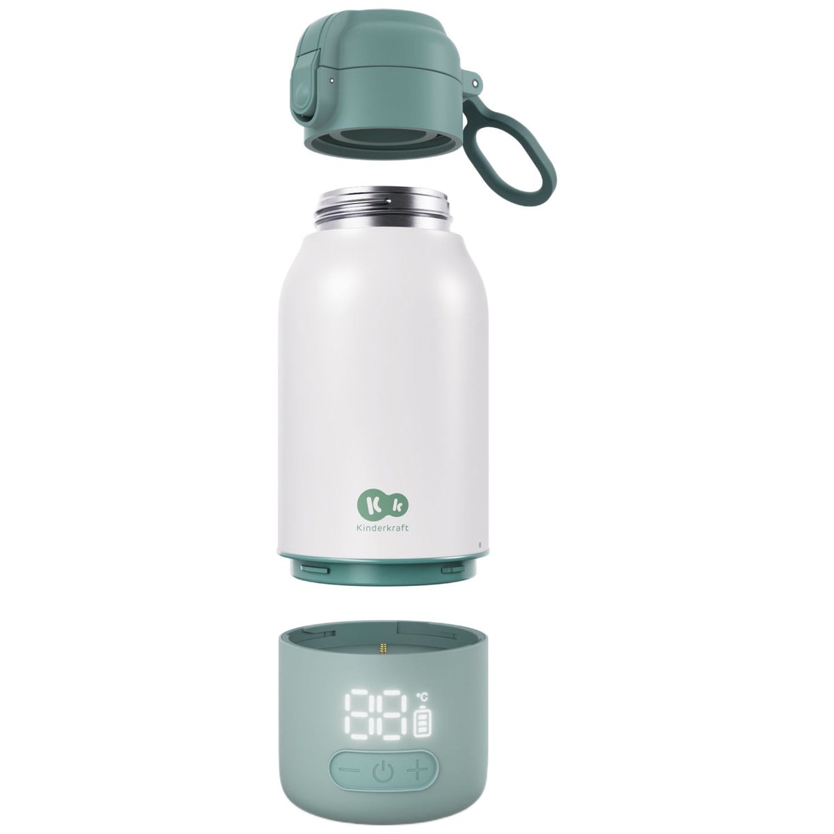 Chauffe-biberon nomade 2 en 1 Gaja blanc, vert, KINDERKRAFT