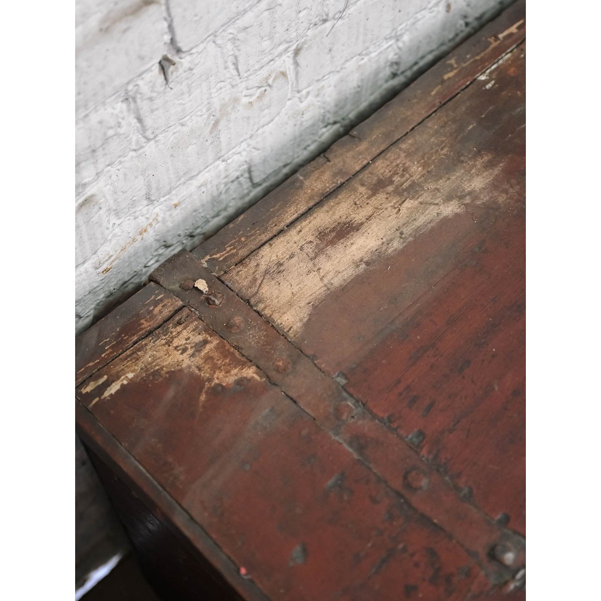 Coffre ancien en bois Lucien N°190 - Bon état bois foncé, DEBONGOUT