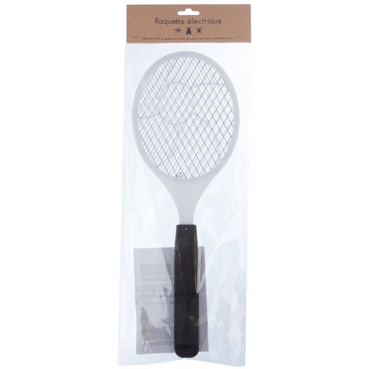 Raquette anti-moustiques L 44,1 cm gris, ATMOSPHERA