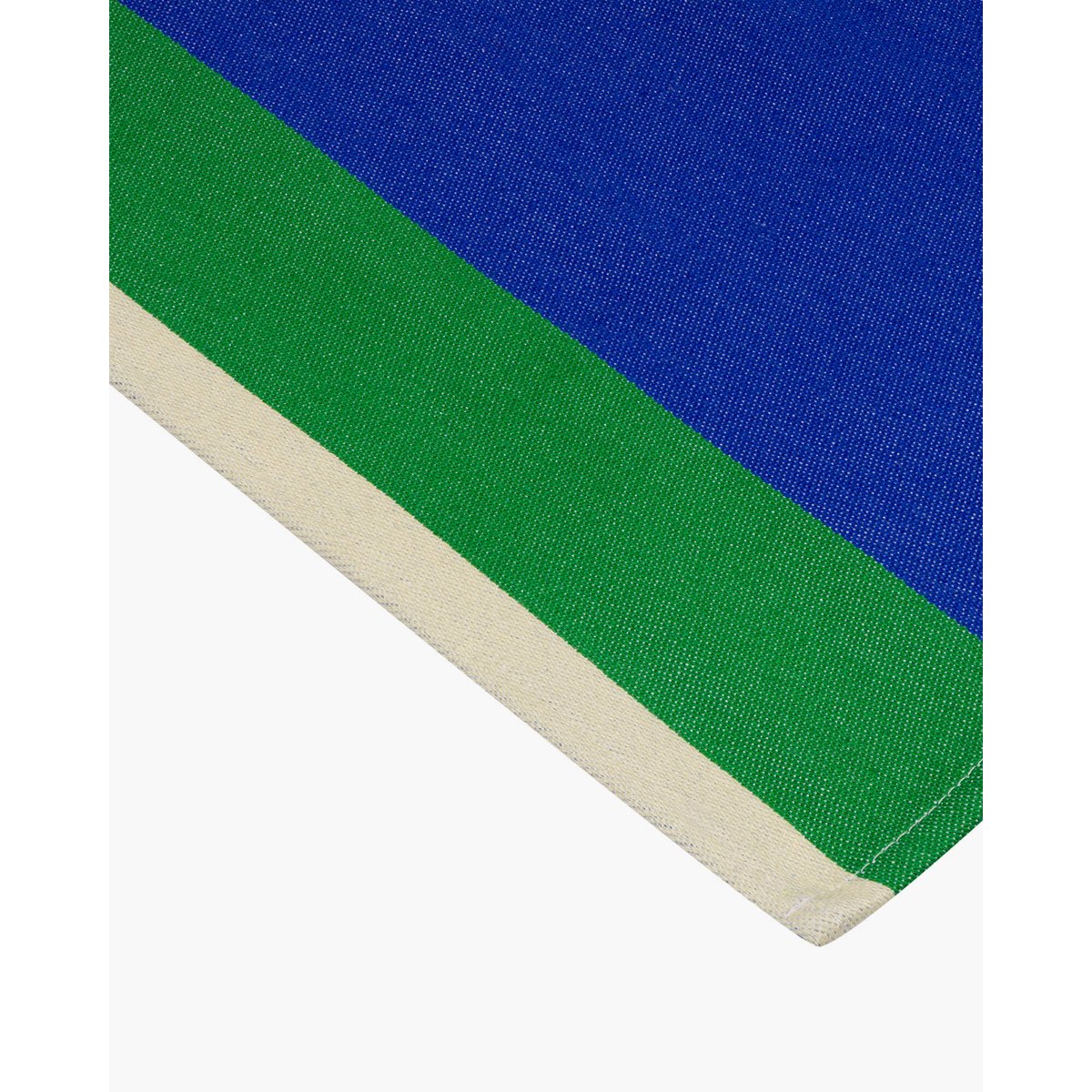 Set de 2 sets de table Lubi - coton, motif géométrique bleu cobalt, jaune et vert, NOO.MA