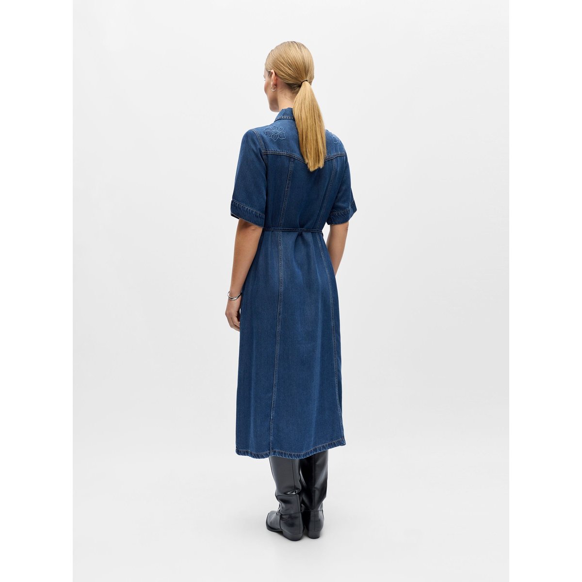 Robe En Jean medium blue denim, OBJECT