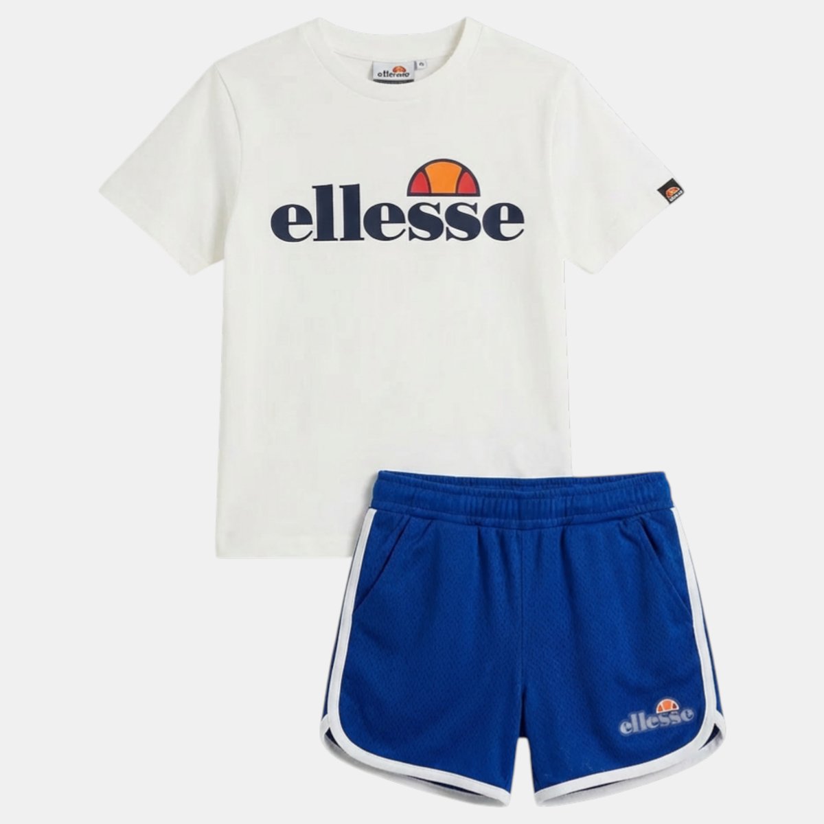 Ensemble 3 pièces t-shirt, short et chaussettes RÉCRÉ bleu roi, ELLESSE