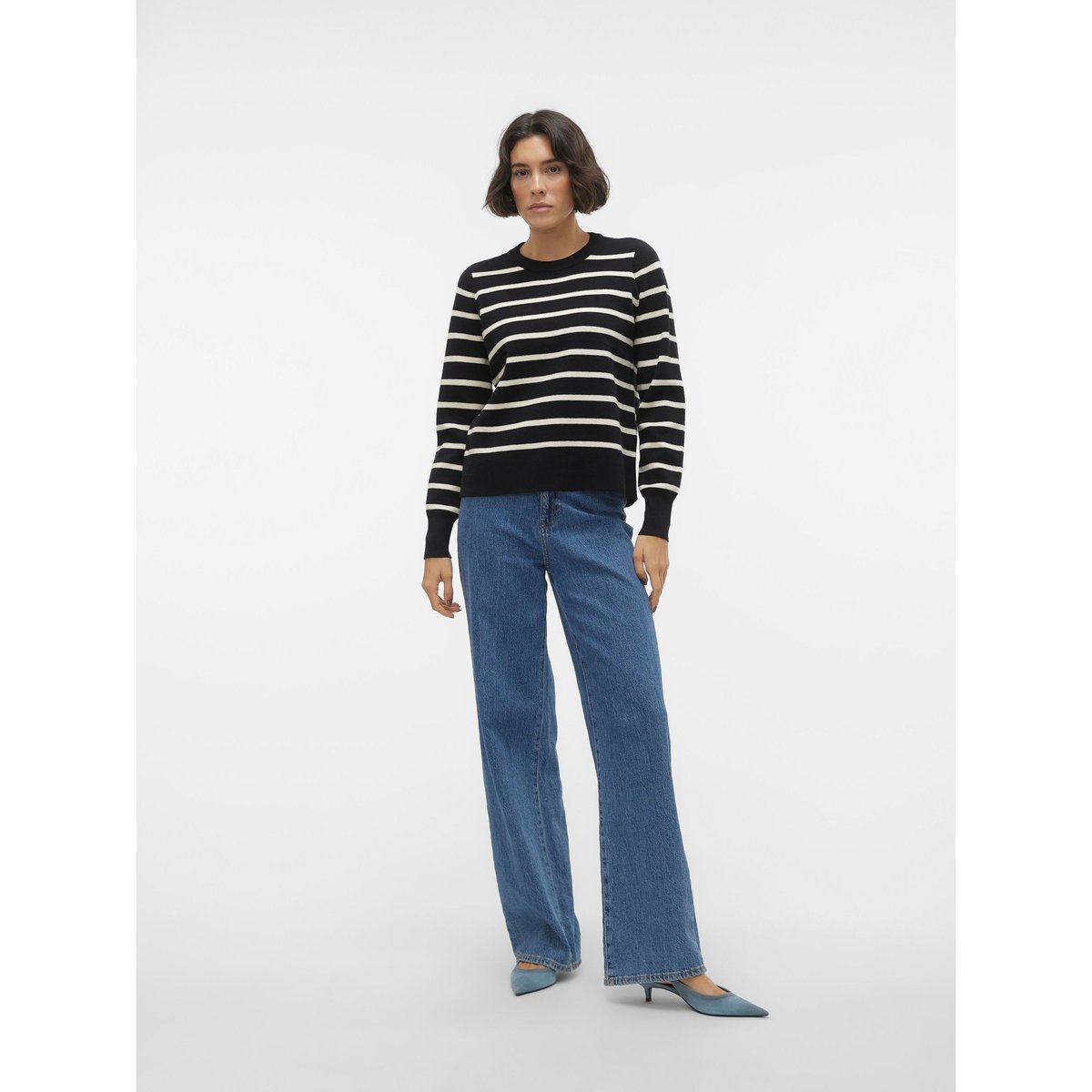Pull En Maille noire - black, VERO MODA