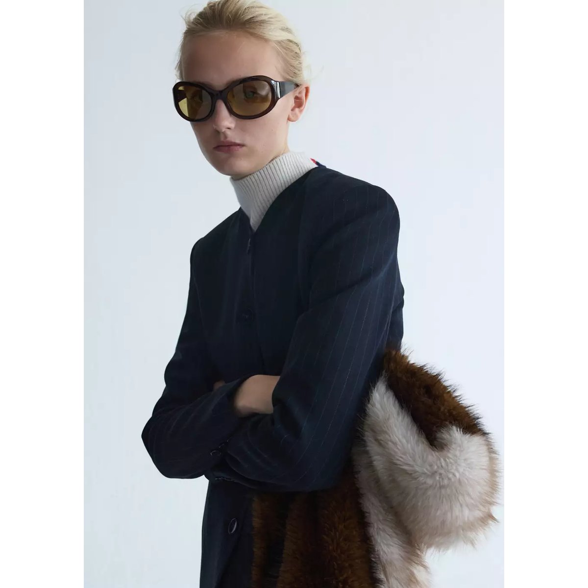 Veste pencil bleu marine, MANGO