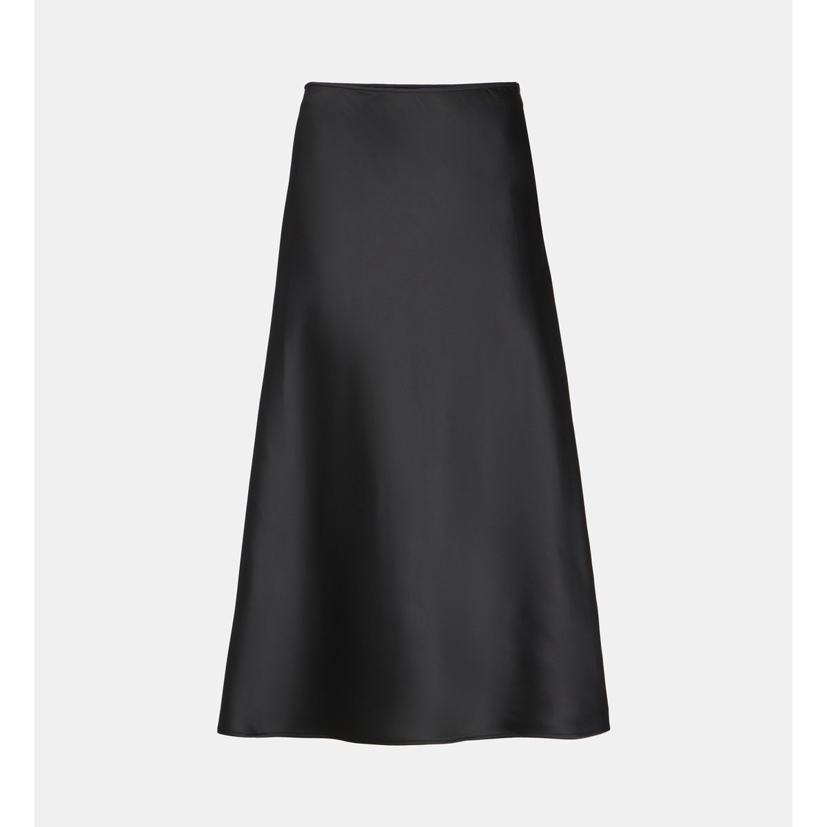Jupe midi turin fluide satinée noir, GALERIES LAFAYETTE