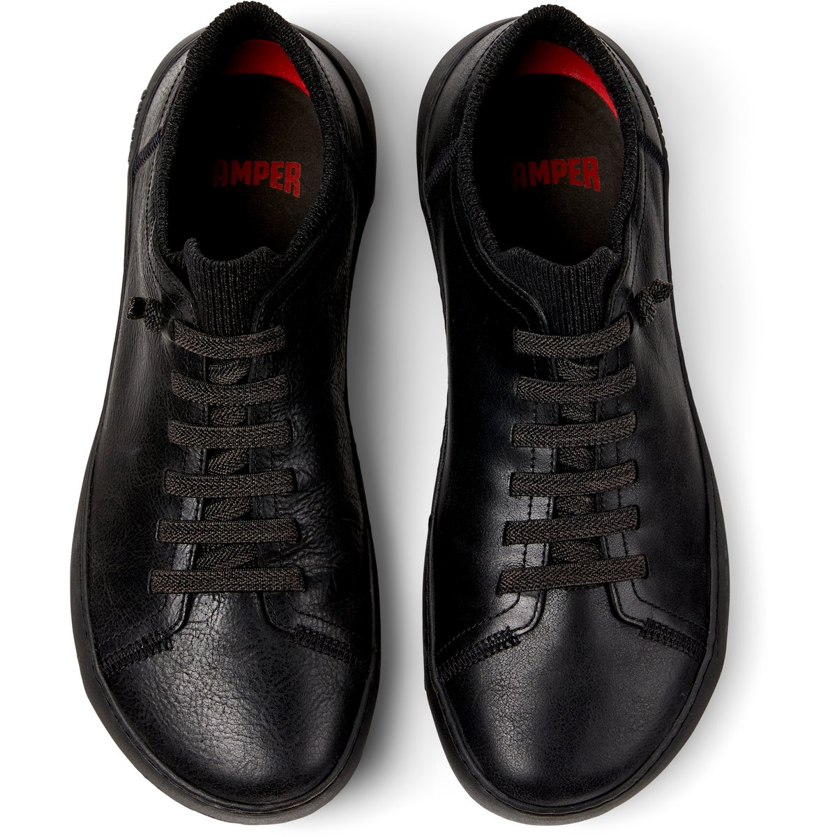 Baskets Peu Serra Suede Leather noir, CAMPER