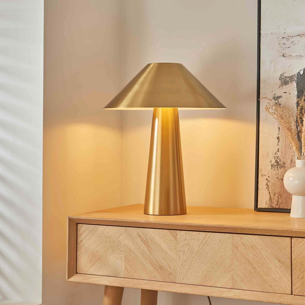 Issac Metal Table Lamp aged brass, ÉDITÉ